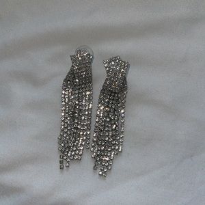 Pave Chandelier Earrings Rhinestone